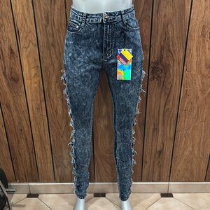 Stylish Black Distressed Women Jeans